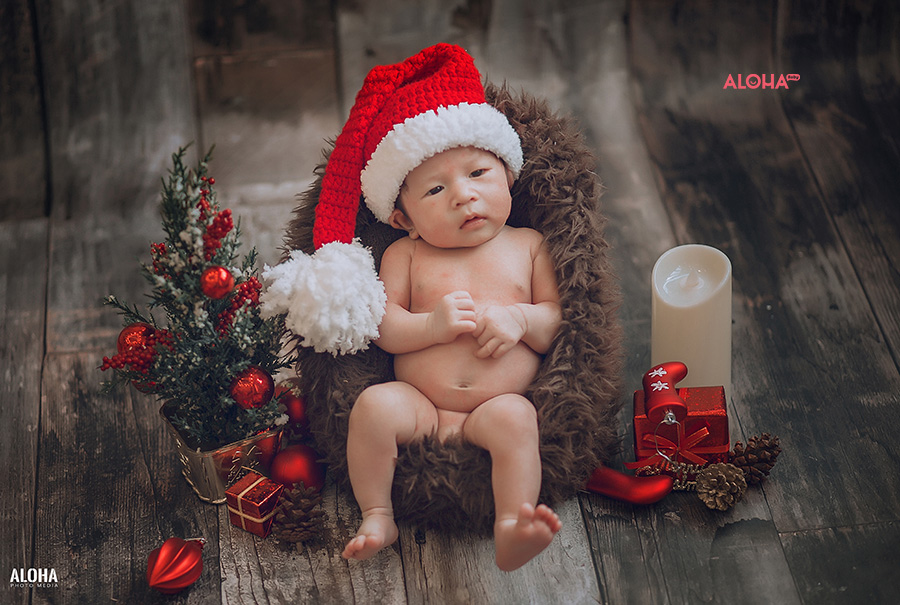 album ảnh giáng sinh newborn